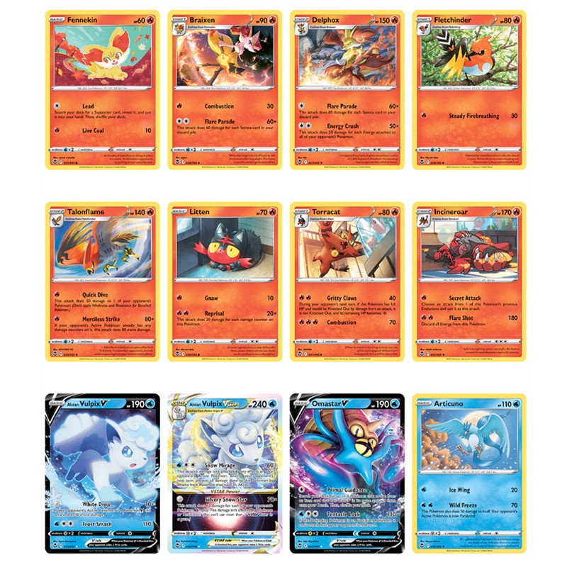 4packs 8Packs/lot Pola Baru Pokémon TCG Pedang Perisai Lost Origin Silver Tempest Game Kartu Booster Battle Energy Trainer Tag Collection