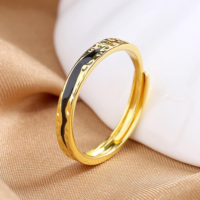 Cincin Twist Gelombang Hypoallergenic Minimalis Untuk Wanita Adjust Open Ring Fashion Korea Aksesoris