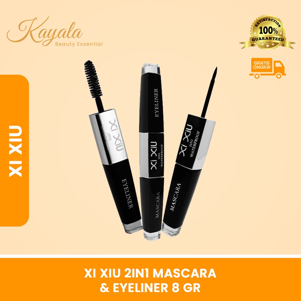 XI XIU 2in1 Mascara & Eyeliner - maskara murah - maskara waterproof - maskara natural
