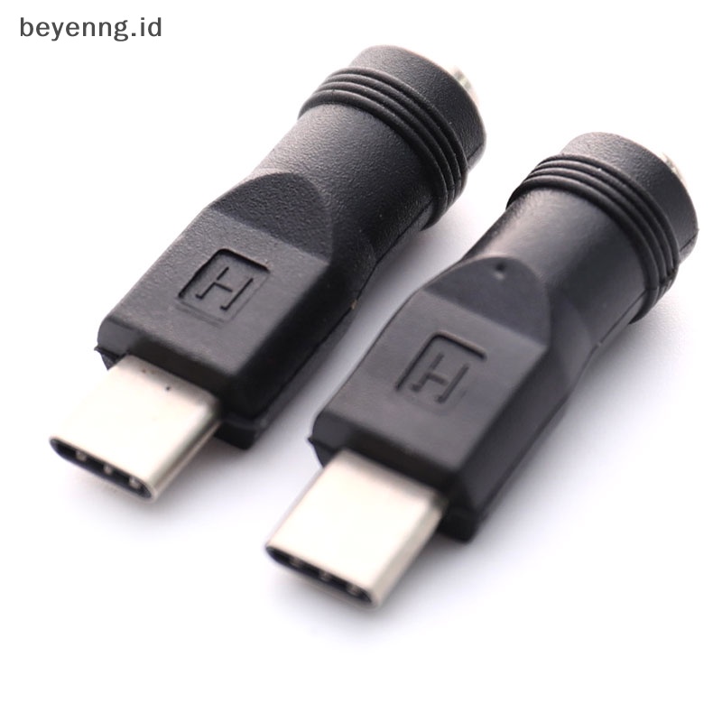 Beyen DC Power Adapter Converter 5.5x2.1mm Female Jack to USB Tipe C Male Connector ID