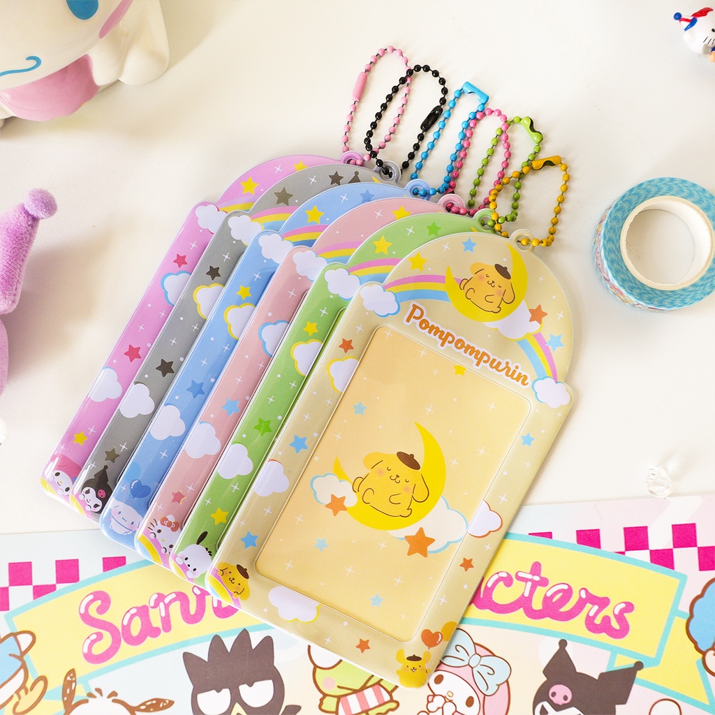 Galicici Sanrio Gaya Yang Sama Cloud Series Card Case/Kulomi Pochacco Tempat Penyimpanan Kartu Kecil/Student Card ID Protection Case