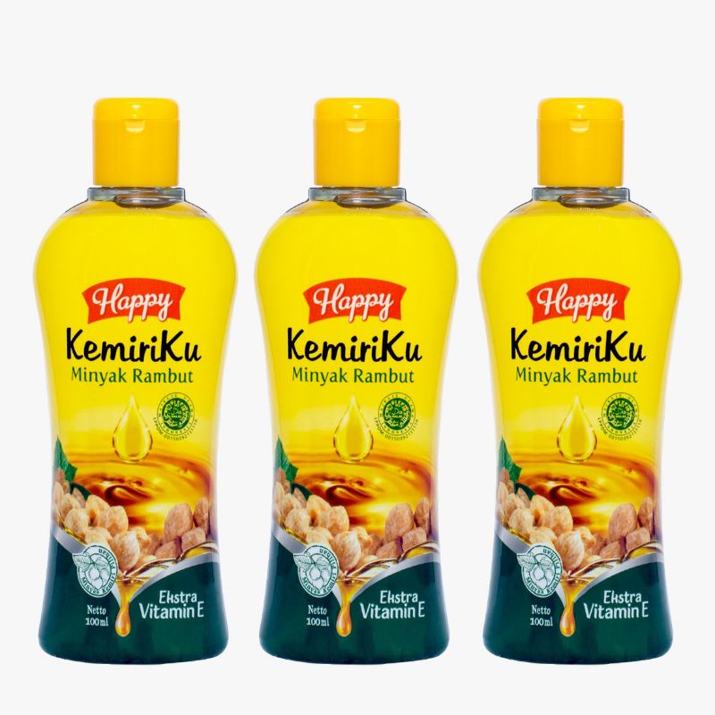 ️Minyak Kemiri Happy Kemiriku Minyak Rambut 100ml
