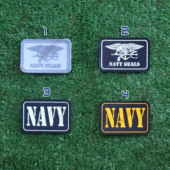 Patch Rubber Navy Seals, Navy Emblem Perekat Navy Patch Karet