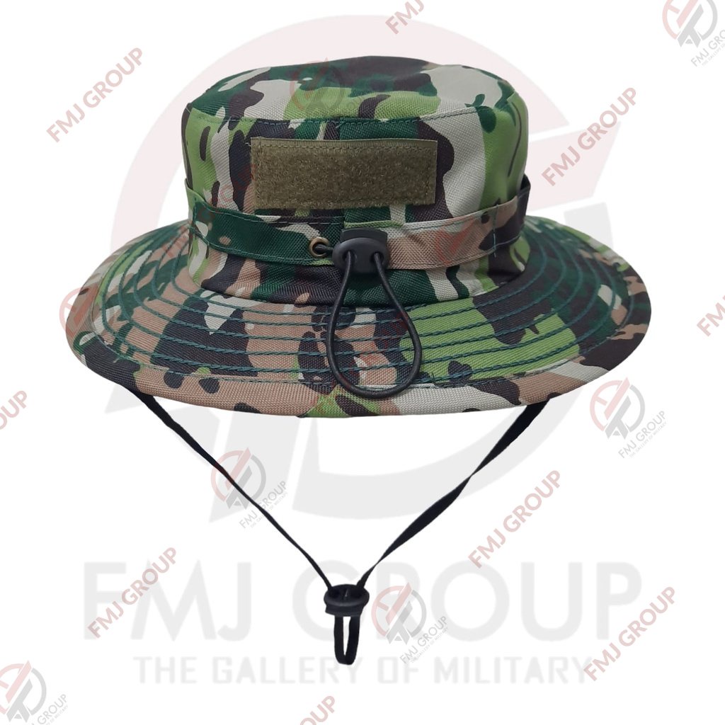 Topi Rimba Loreng Kasad TNI NKRI Terbaru Tactical Velcro Premium