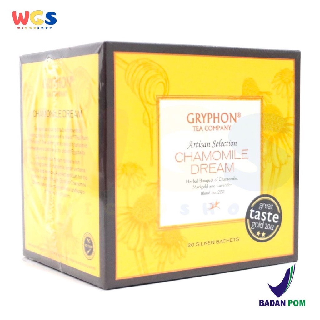 Gryphon Tea Bag Chamomile Dream Herbal of Chamomile Marigold 20 Sachets / Box