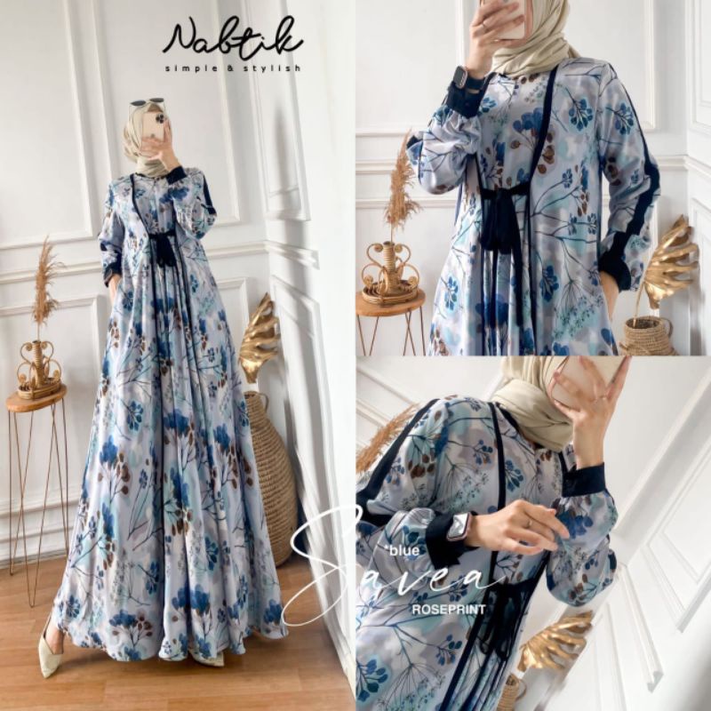 SAVEA Arabian Abaya ORI NABTIK | Roseprint