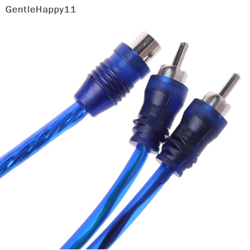 Gentlehappy 1Pc RCA female to male splitter stereo audio Y Adaptor Kabel Konektor Kawat id