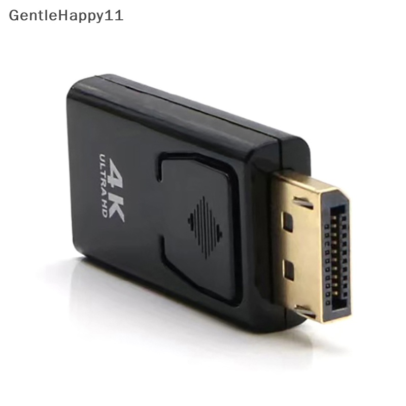 Gentlehappy DisplayPort to HDMI-compatible Adapter Converter 4K HD Video Converter Adapter 1080p Kabel Adapter Video Audio Untuk PC TV id