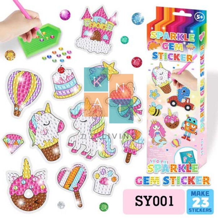 

Stiker DIY Painting Kit Sparkle Gem Sticker Karakter