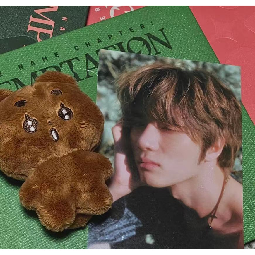 Kpop Soobin TAEHYUN TXT Lucu Boneka Mewah Gantungan Kunci Boneka DollKeyring Tas Liontin Charm