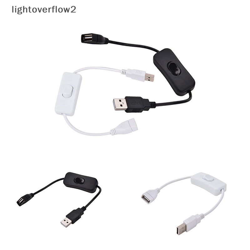 [lightoverflow2] Kabel USB Dengan Switch Power Control Untuk Raspberry Pi Arduino USB On Off Toggle [ID]