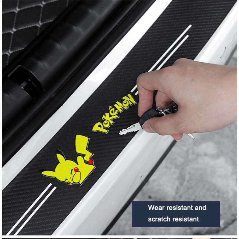 Strip Pelindung Bagasi Mobil rear trunk doorsill Kartun Lucu universal Papan Penjaga Belakang Tabrak Dan Gores strip Stiker Pelindung