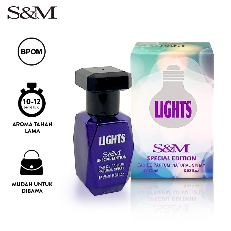 S&amp;M Eau De Parfum Natural Spray Lights 25ml