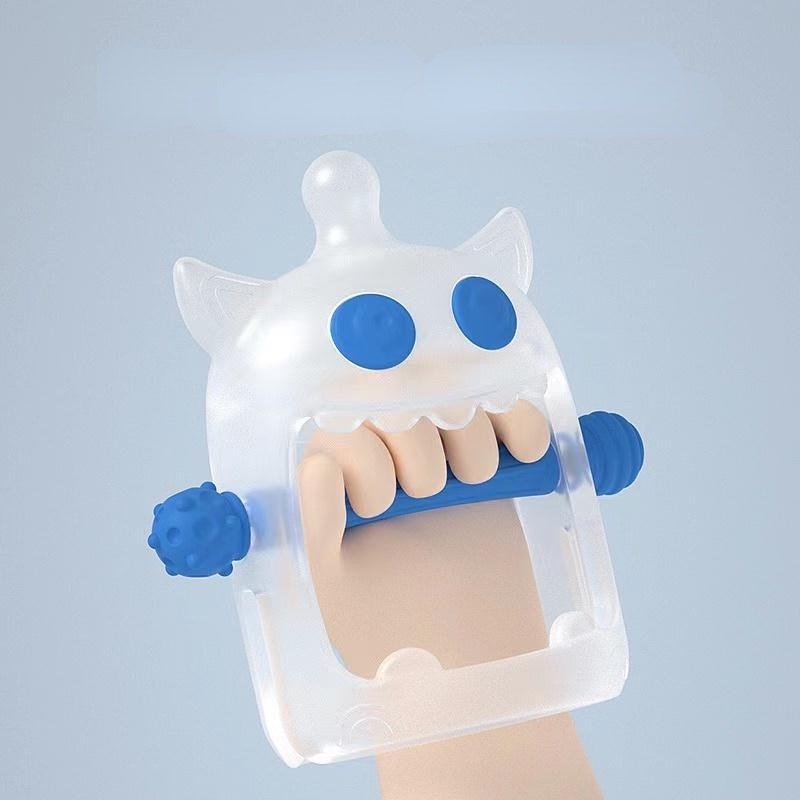 Teether Silicone Baby Monster Kecil Transparan Yang Lucu Silikon Empeng Bayi Bentuk Gelang Premium Case BPA FREE