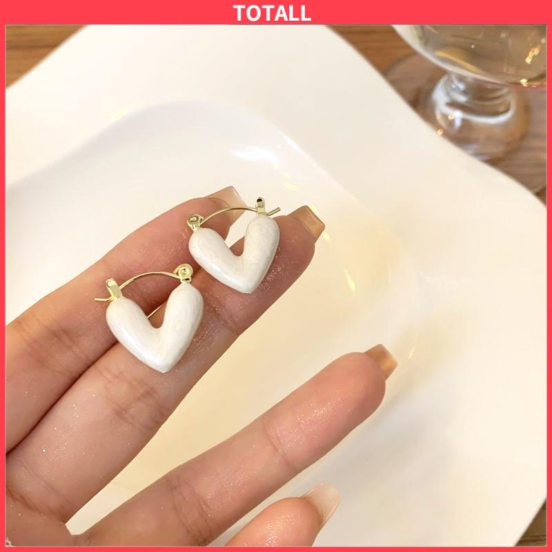 COD 2023 Anting Tusuk Motif Hati Simple Untuk Wanita-Totall