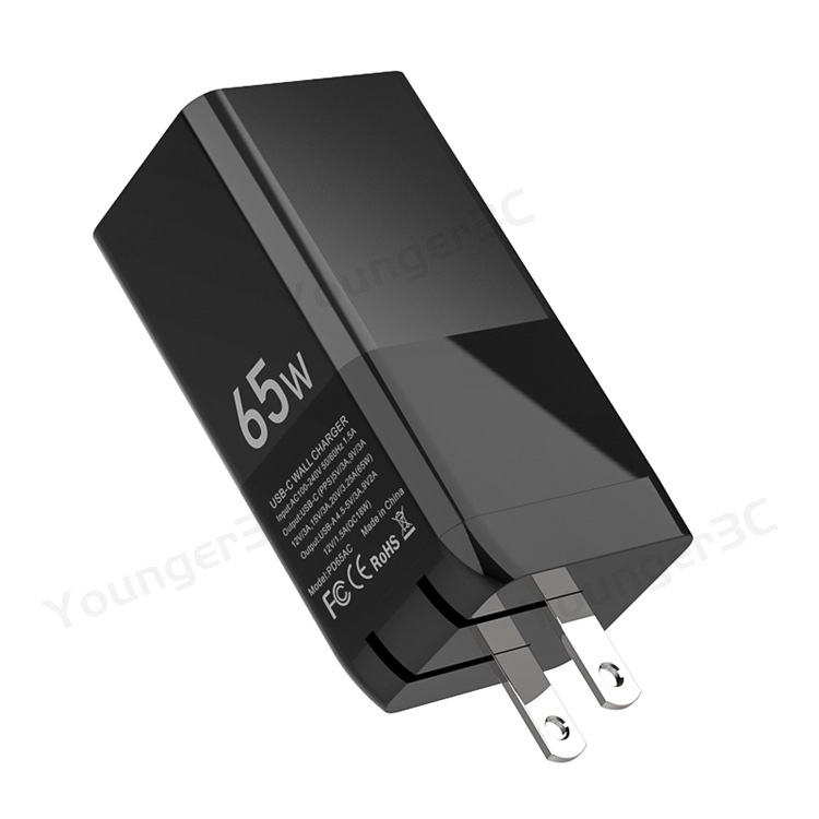 65w GaN Fast Charging Charger USB+2PD Fast Charging Charger Laptop Charger Handphone Adaptor Komputer