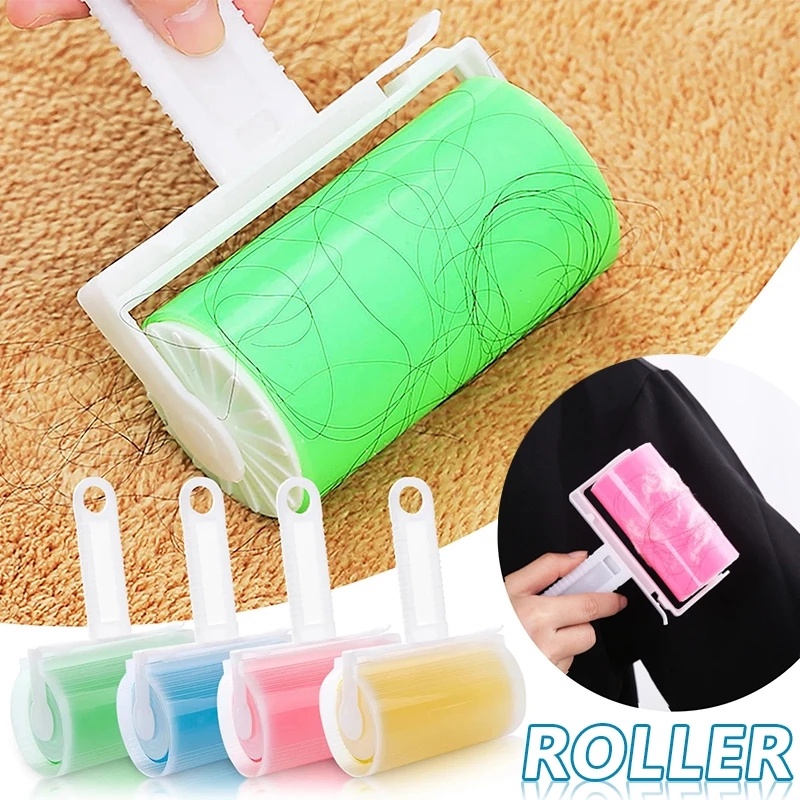 Penghilang Serat Reusable Multifungsi Untuk Pakaian Rambut Hewan Peliharaan Dicuci Sticky Roller Sofa Kolektor Debu Alat Pembersih Rumah Tangga