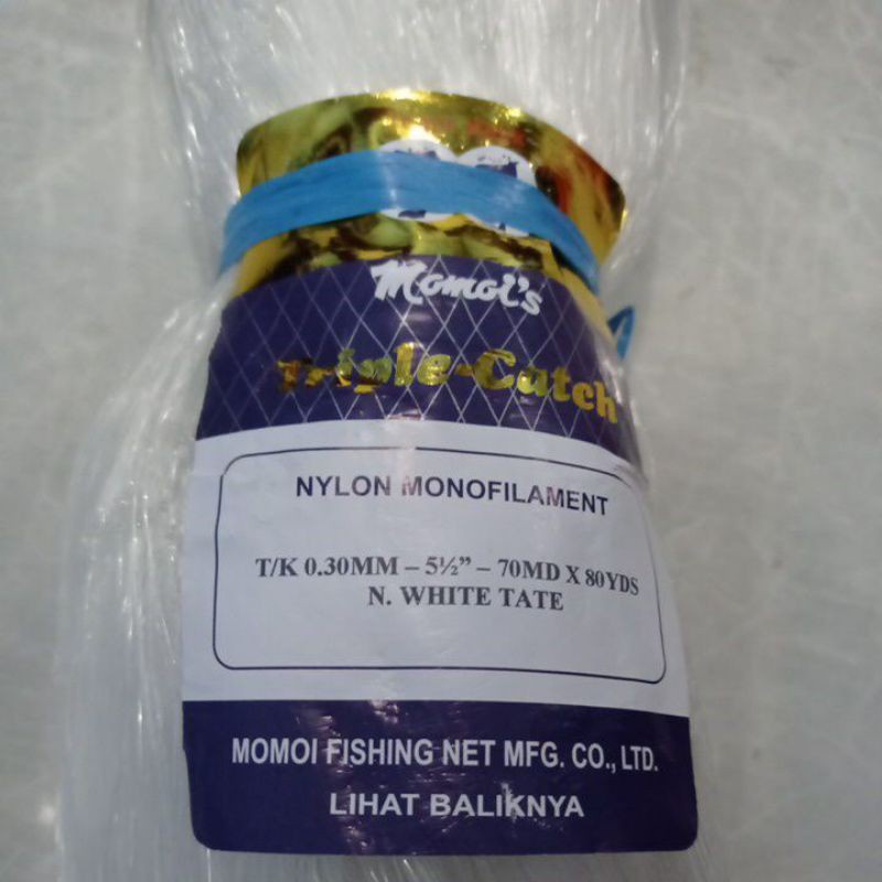 Jaring ikan 0.30 5½ inchi 70/80 tate momoi Jaring pukat ikan jaring ikan senar jaring murah