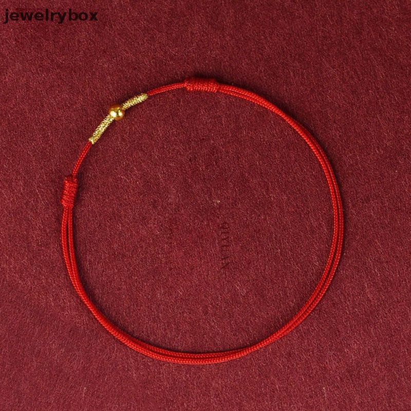 [jewelrybox] Fashion Handmade Gelang Tali Merah Beruntung Bangle Wanita Pria Pecinta Sahabat Beruntung Gelang Kaki Ukuran Adjust Butik