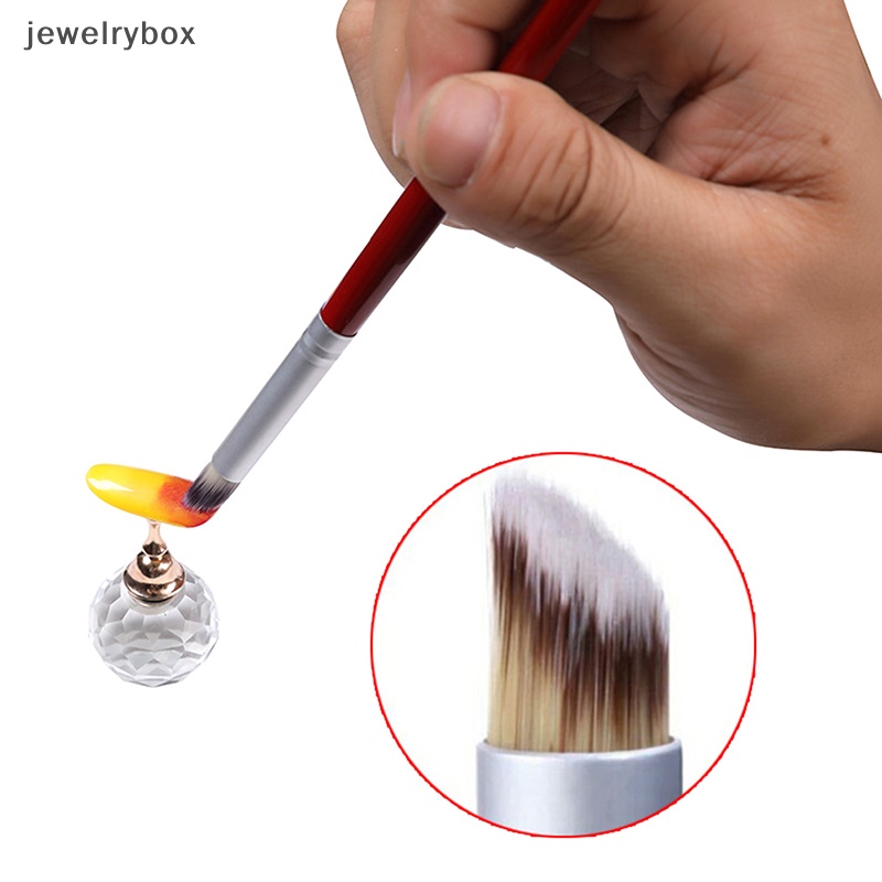 [jewelrybox] 1pc Kuas Nail Art Ombre Gradasi Pewarna Gambar Pager Pen Mekar Manicure Boutique