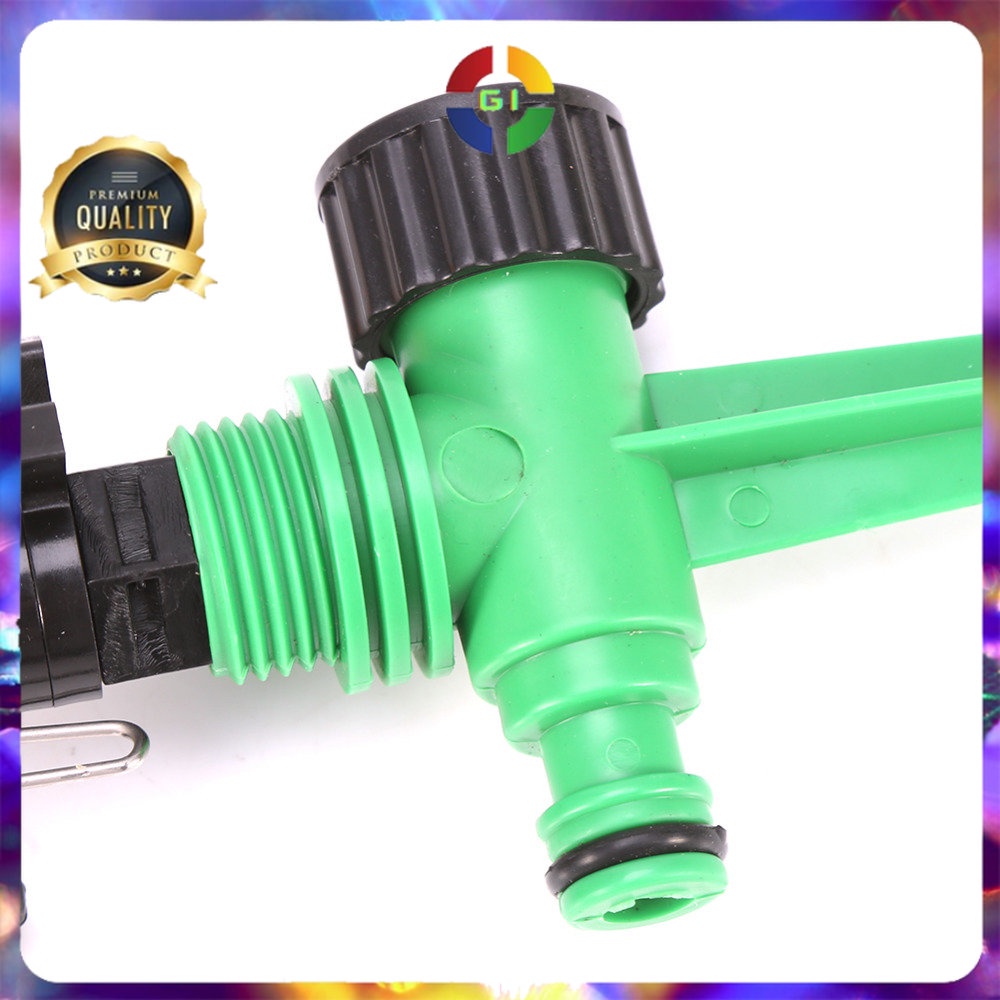 Rotate Sprinkler Spray Nozzle Air Irigasi Taman 1/2 inch Green