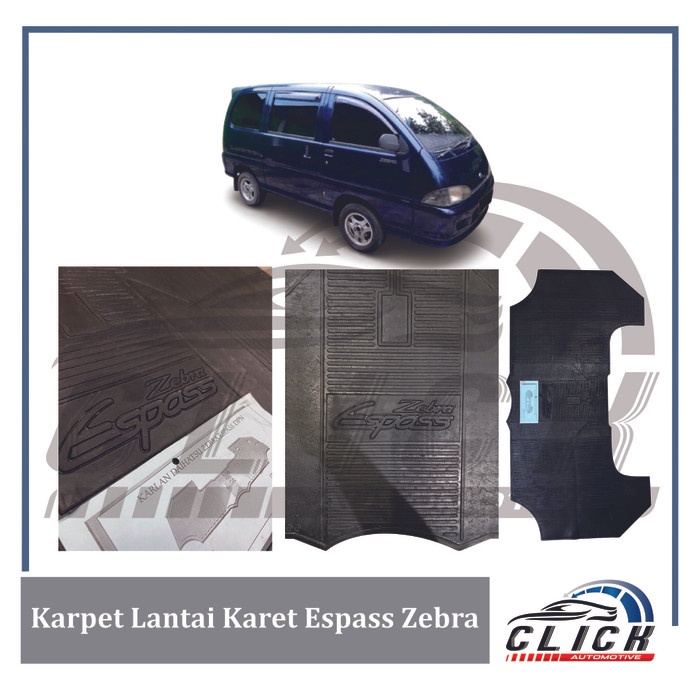 Karpet Lantai Karet Espass Zebra Depan / Karpet Mobil Espass Zebra