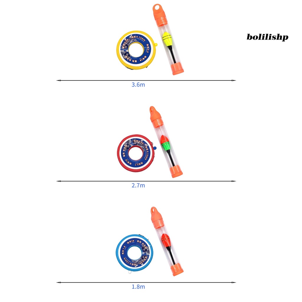 Bo-fishing Line Group Universal Sangat Sensitif Kuat Stabilitas Pegangan Panjang Warna Cerah Memancing 1.8/2.7/3.6m Fleksibel Kontrol Arus Grup Pancing Aksesoris Memancing