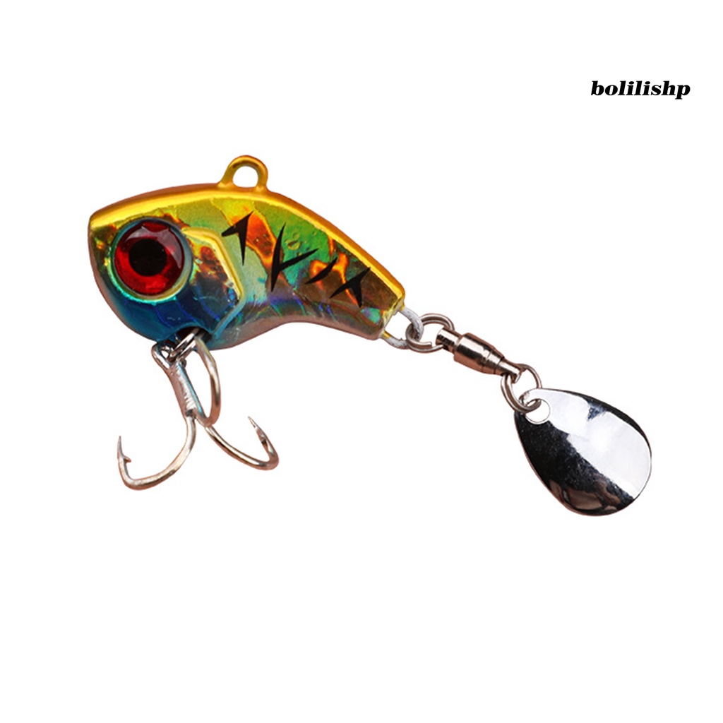 Bo-bait Treble Hook 3D Simulasi Fisheye Reflektif Angling Senyawa Logam Sequin Umpan Memancing Luar Ruangan