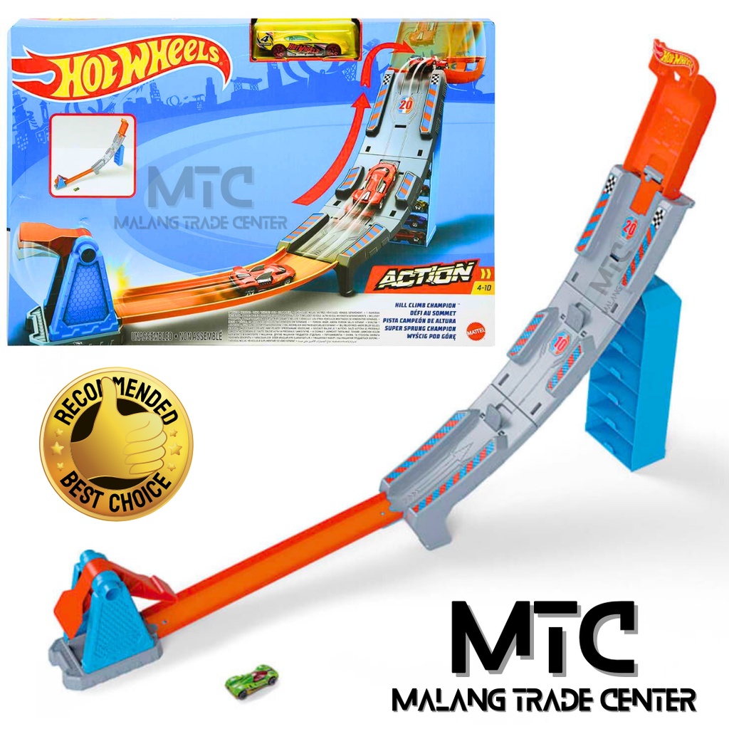 Hot Wheels Hill Climb Champion Track Vehicle Playset