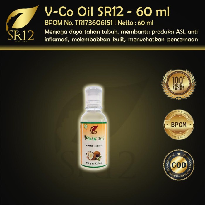 VICO Minyak Kelapa VCO Asli SR12 60ml / Virgin Coconut Oil SR 12 60 ml