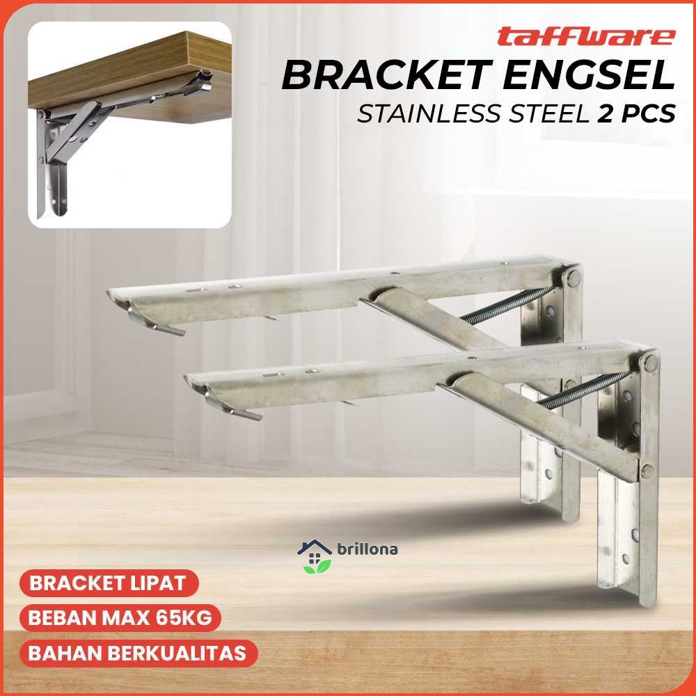 Taffware XIDA Bracket Engsel Stainless Steel 65kg 10 Inch 2 PCS - JM005