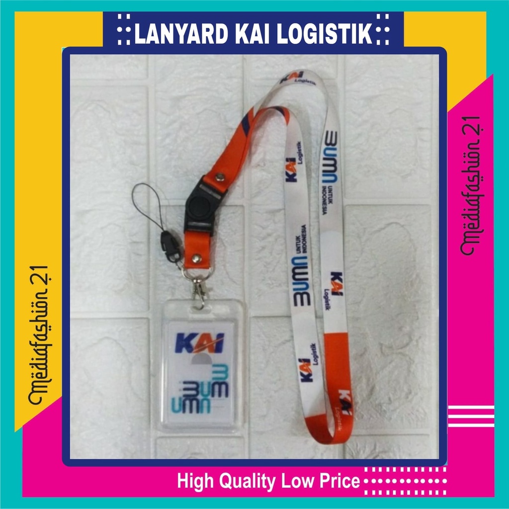 

LANYARD ID CARD / TALI GANTUNGAN ID CARD KAI LOGISTIK (KERETA API INDONESIA) - FREE STRAP FLASHDISK