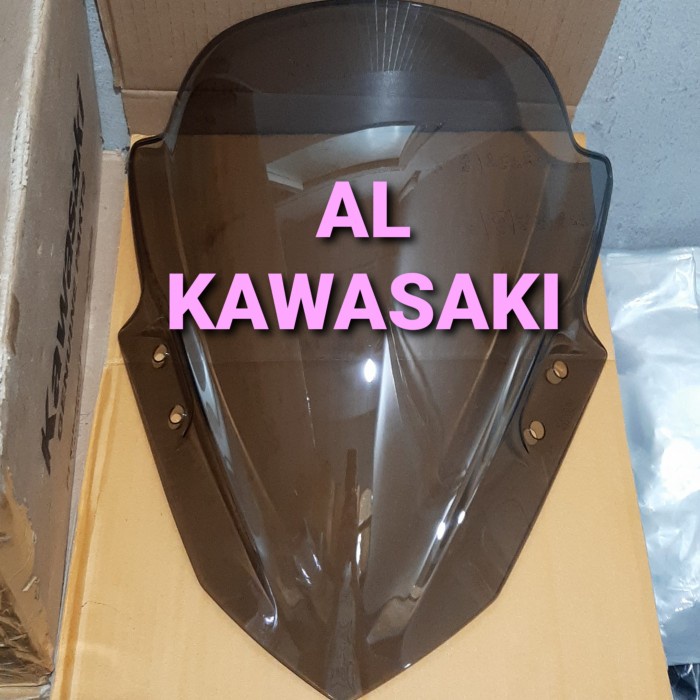 windshield smoke visor winsil smoke ninja 250fi 250 fi old original Kawasaki