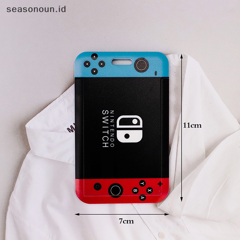 Seasonoun Ins Couple Model Lucu Transparan Lanyard Card Holder Student Credential Untuk Pass Card Tali Kartu Kredit Gantungan Kunci Hadiah.