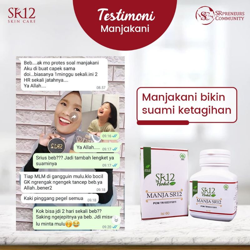 Manjakani SR12 - Obat Keputihan BPOM Merapatkan Miss V Rapet Keset Original