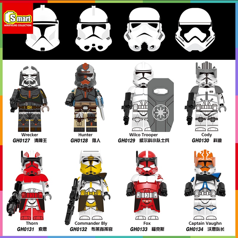 Star Wars Hunter Commander Blv Blok Bangunan Figure Mainan Peripheral Koleksi Display Hadiah Kreatif