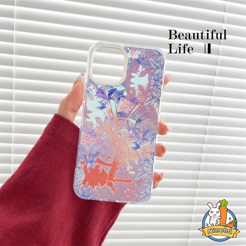 IPHONE Casing Kompatibel Untuk Iphone14 13 12 11 Pro Max X Xr Xs Max8 7 Plus SE Kualitas Tinggi Mewah Merek Fashion Ponsel Case Pelindung Lensa Anti Gores TPU Silicone Case Cover Pelindung