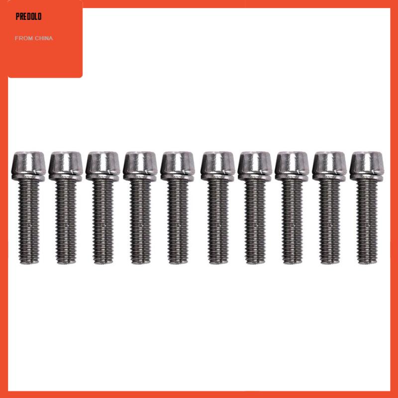 [Predolo] 10pcs Baut Sekrup Batang Sepeda M5/M6x20mm Road Mountain Bike Bolt M5