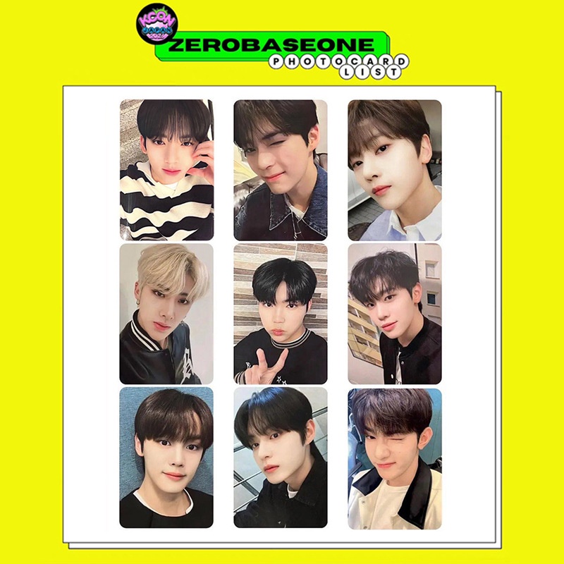9pcs/set ZB1 KCON 2023kartu Kartu Lomo ZEROBASEONE Kpop Postcards