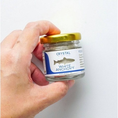 Crystal of the Sea - (20/80GR) BPOM Certified White Anchovy Powder / Bubuk Ikan Teri Nasi / Whitebait