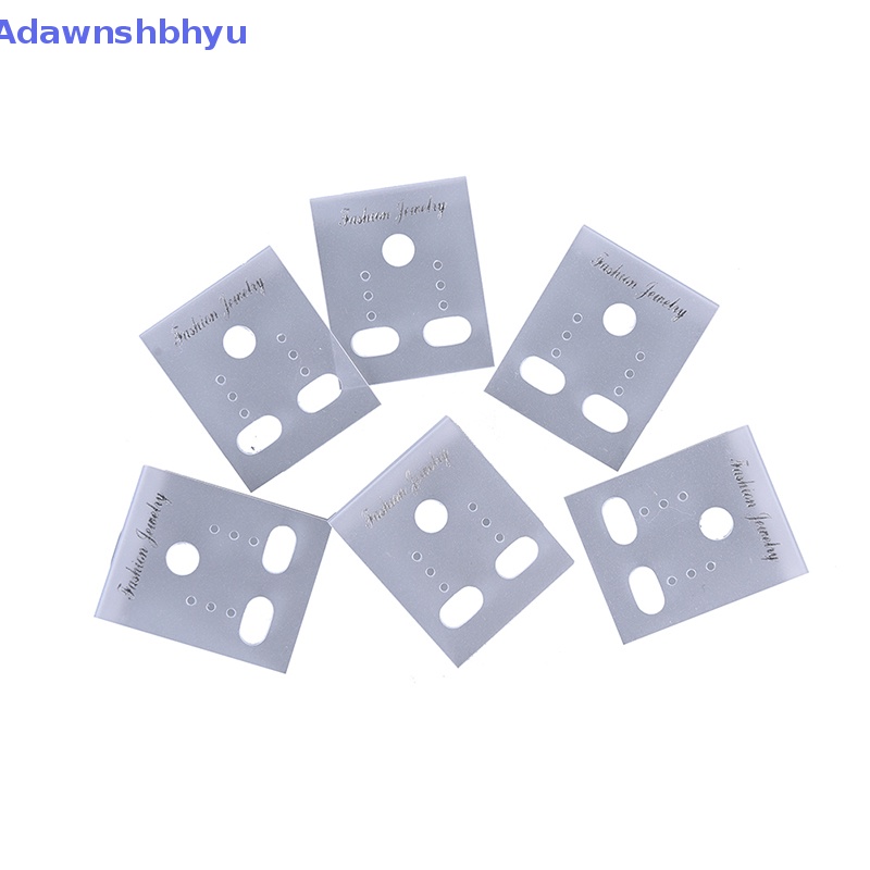 Adhyu 100X Bening Tipe Profesional Plastik Earring Ear Studs Holder Display Gantung Kartu, ID