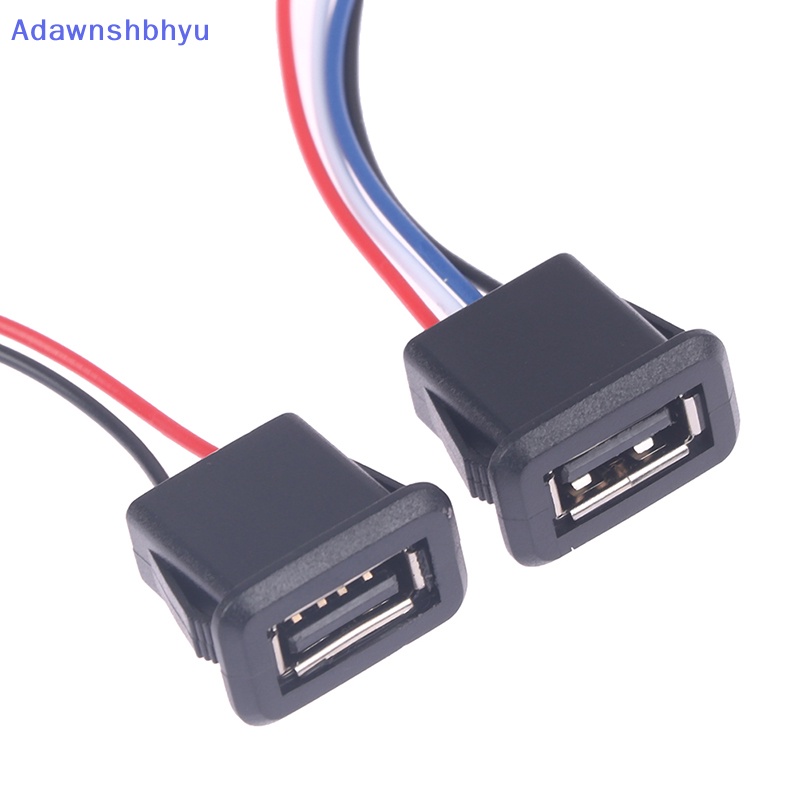 Adhyu USB2.0 Female Power Jack Charging Port Connector Dengan Kabel USB Charger Socket ID