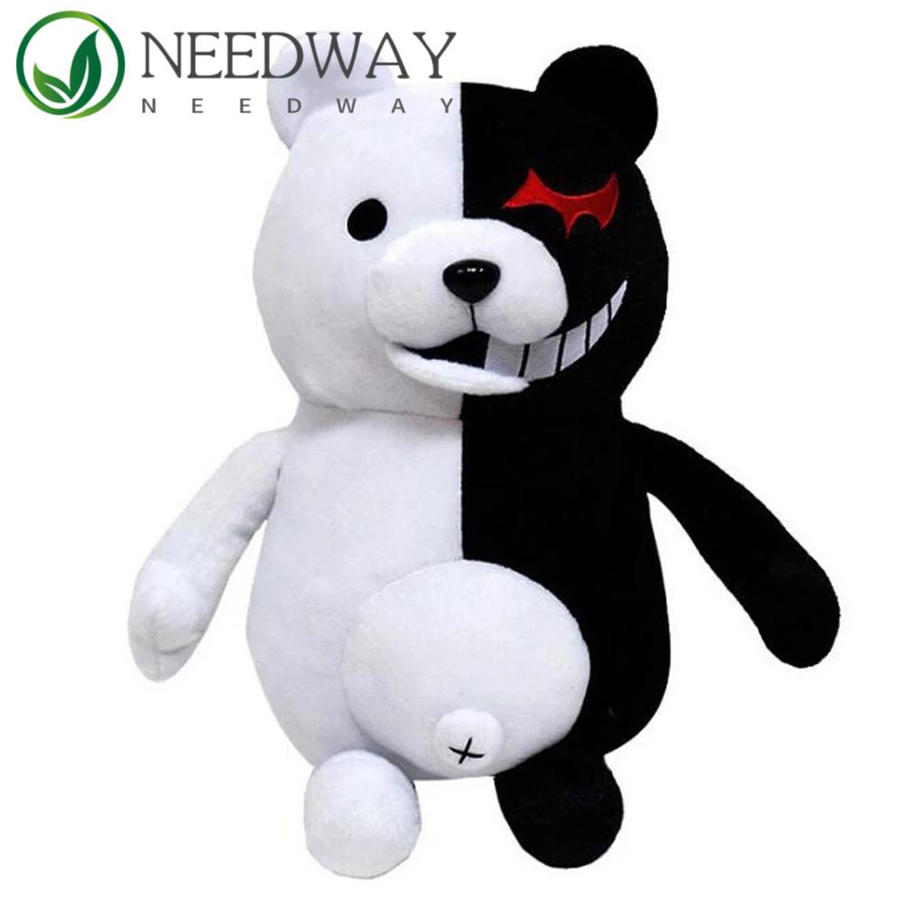 Needway   Dangan Ronpa Super Danganronpa Boneka Mainan Boneka Binatang Boneka Beruang Hitam &amp; Putih Lembut