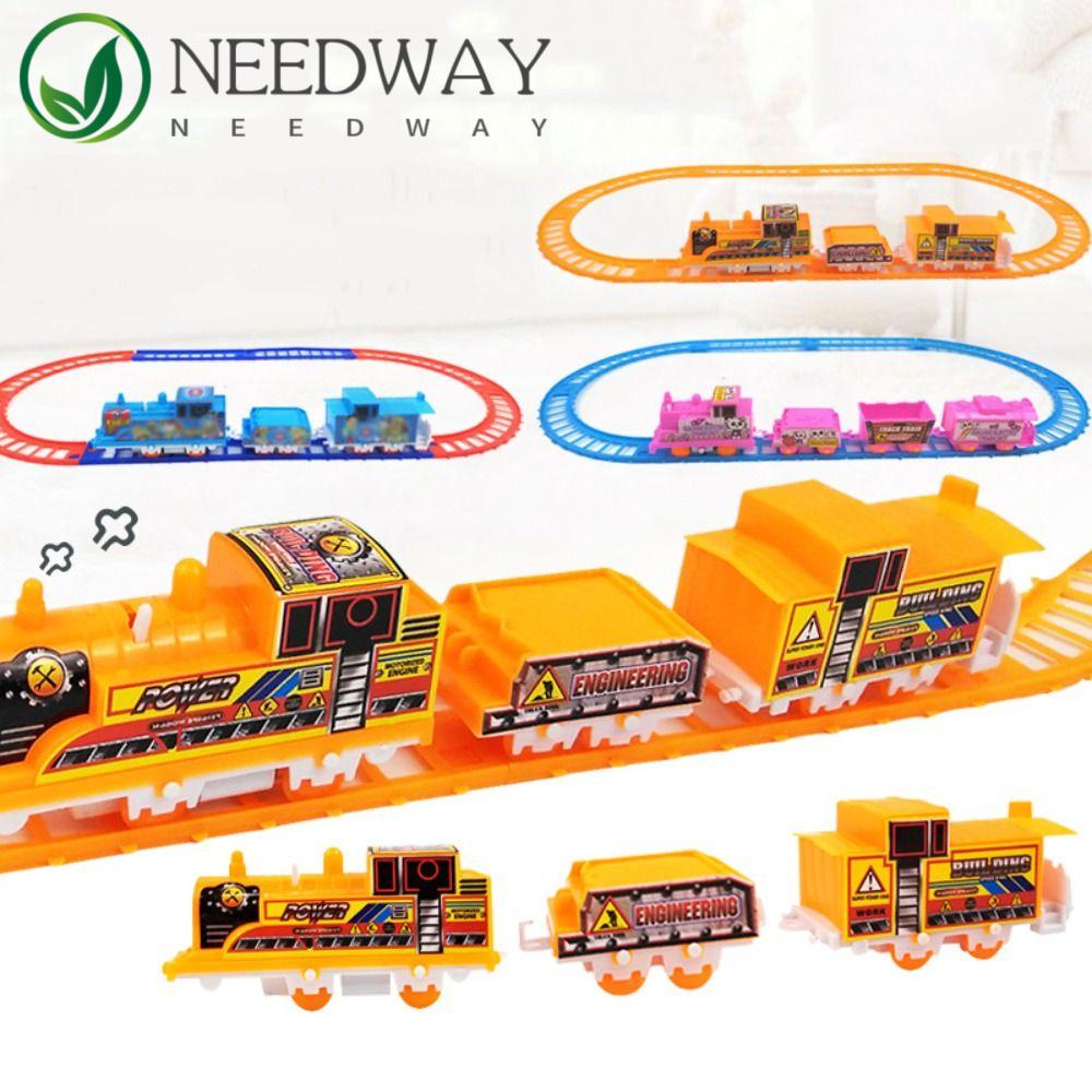 Needway  Kereta Listrik Set 1Set Kualitas Tinggi Mainan Puzzle Blok Bangunan Multi-Track Anak Belajar Edukasi Kereta Api Kereta Api Track Mainan