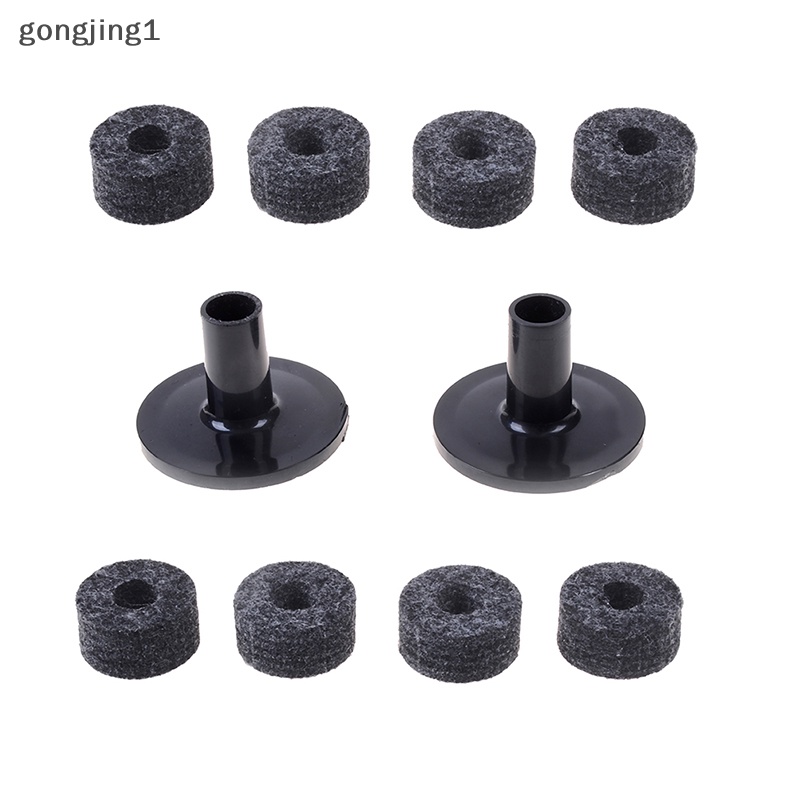 Ggg 8PCS 25mm felt washer+2PCS cymbal sleeves Pengganti Rak drum kit ID