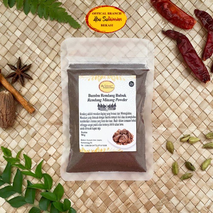 

Bumbu Rendang Instan Spesial 1 kg / Rendang Seasoning Abu Sulaiman