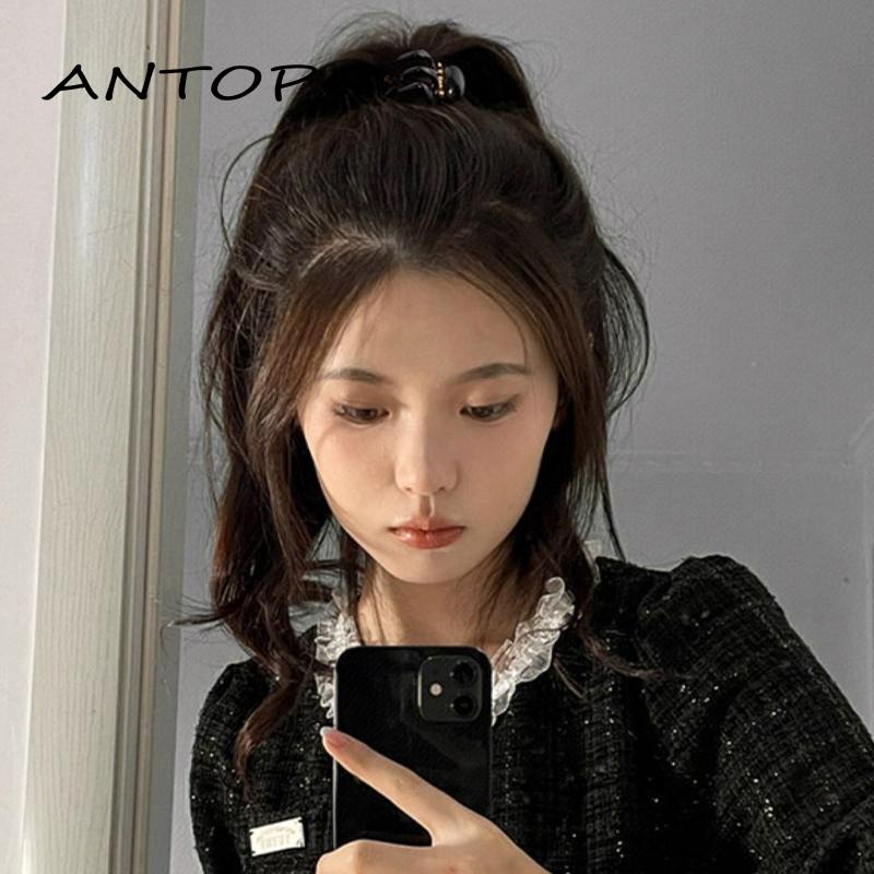 [antop] Lembut Elegan Wanita Jepit Rambut Huruf Vintage Hair Claw Clip Fashion Hiasan Kepala Serbaguna