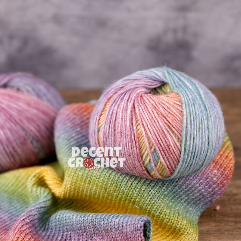 Benang Rajut Sembur Wool Colored Glass Cloud