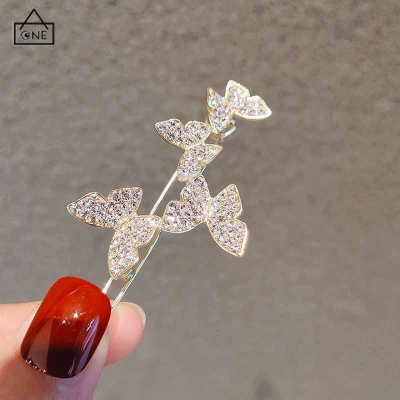 COD❤️Jepit Rambut Butterfly Hairpin Elegance Shining Untuk Korea Fashion-A.one