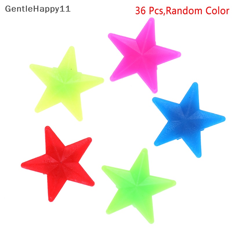 Gentlehappy 36pcs Sepeda Bike Wheel Spoke Plastik Bintang Anak Klip Berwarna Dekorasi id